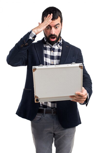 Man holding a briefcase