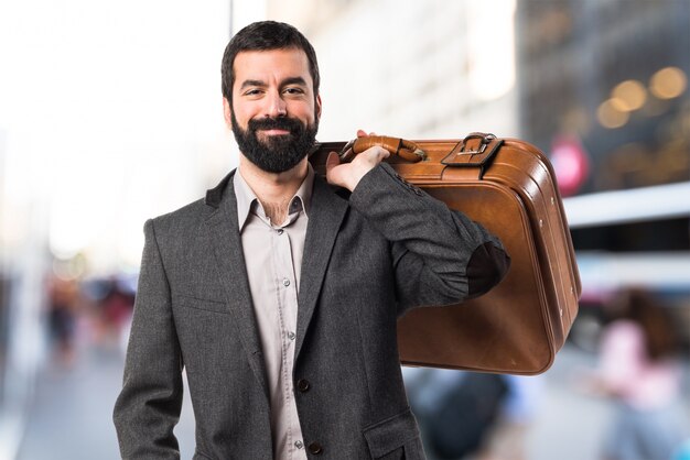 Man holding a briefcase