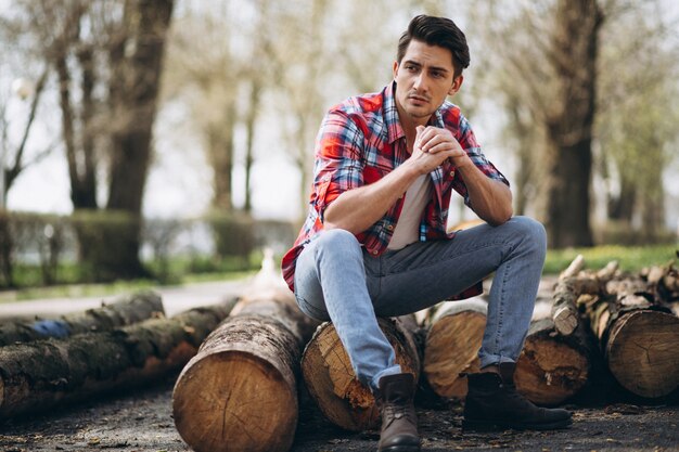 Man model lumberjack