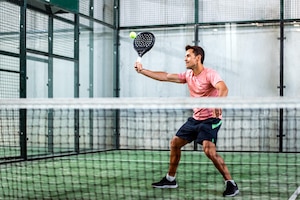 Man playing padel