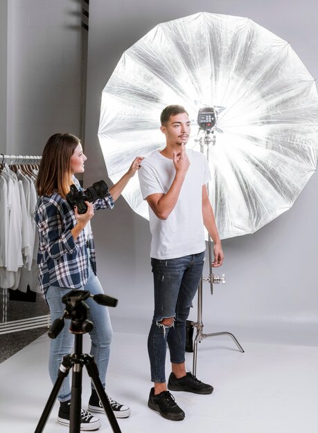 Man posing for a new photo