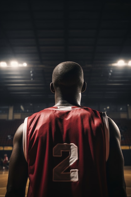 Man preparing for basketball match