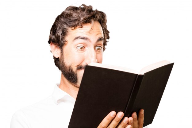 Man reading a book