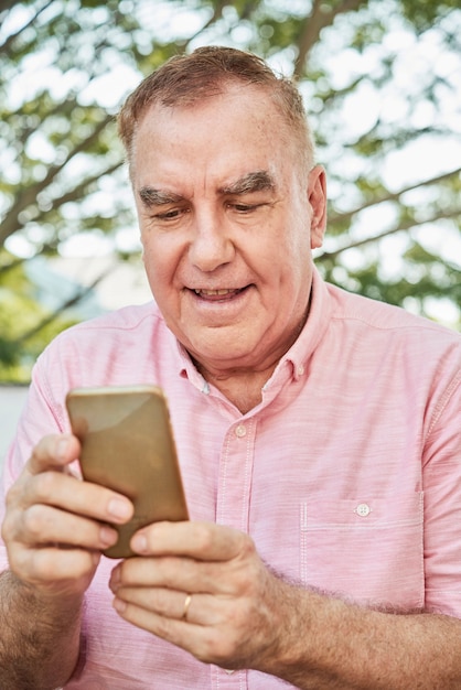 Man reading online news