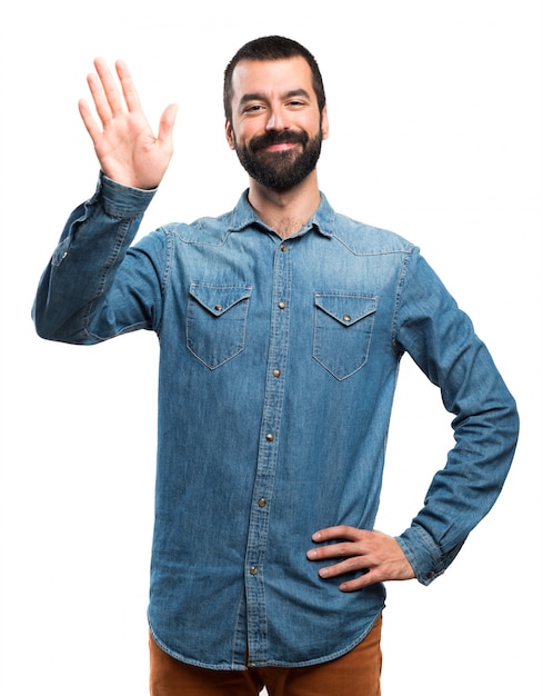 Man saluting