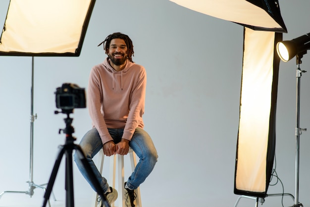 Man sitting on chair