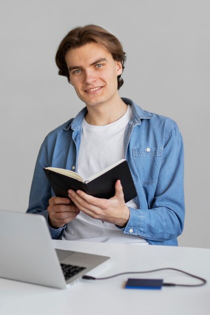 Man using external storage used