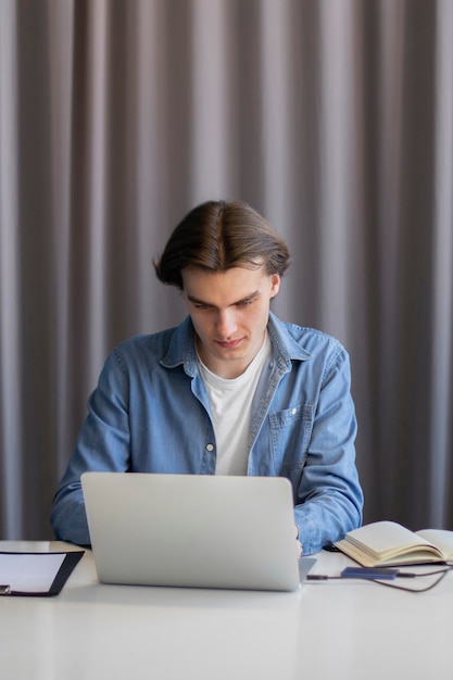 Man using external storage used