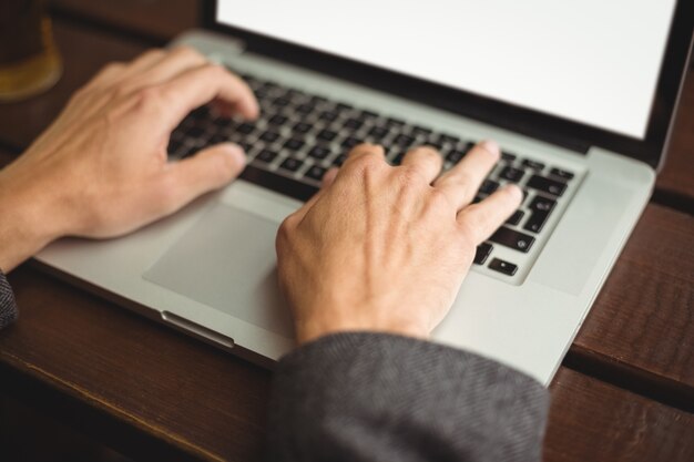 Man using laptop