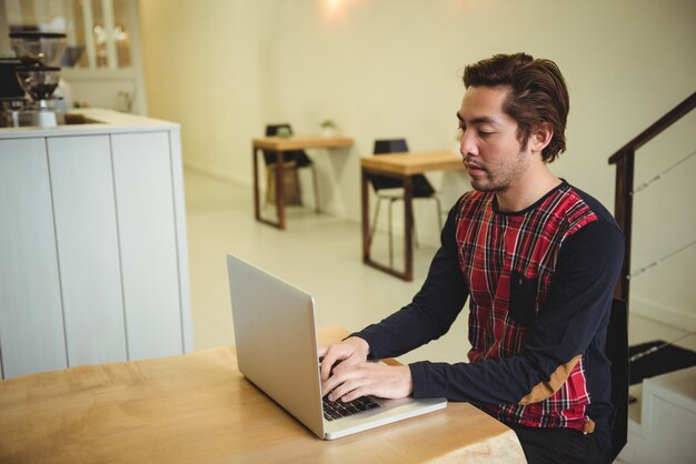 Man using laptop