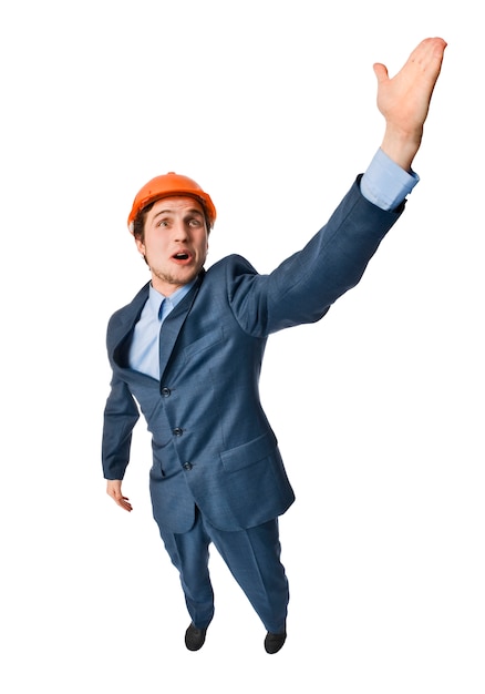 Man wearing hardhat