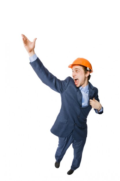 Man wearing hardhat