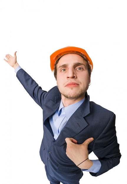 Man wearing hardhat