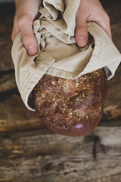 Man with bread