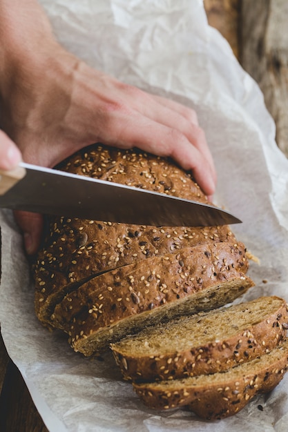 Man with bread