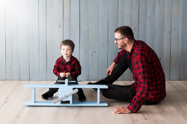 Man with son on fathers day