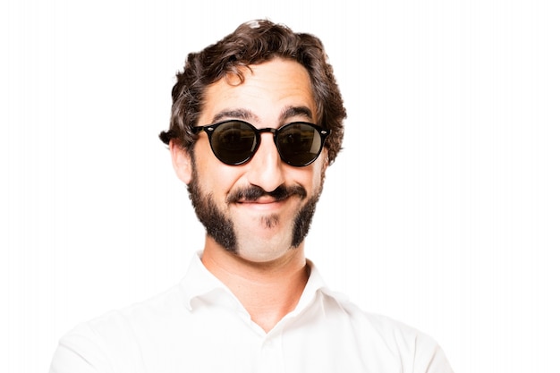 Man with sunglasses smiling