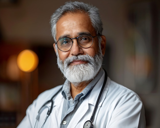 man working as a paediatrician
