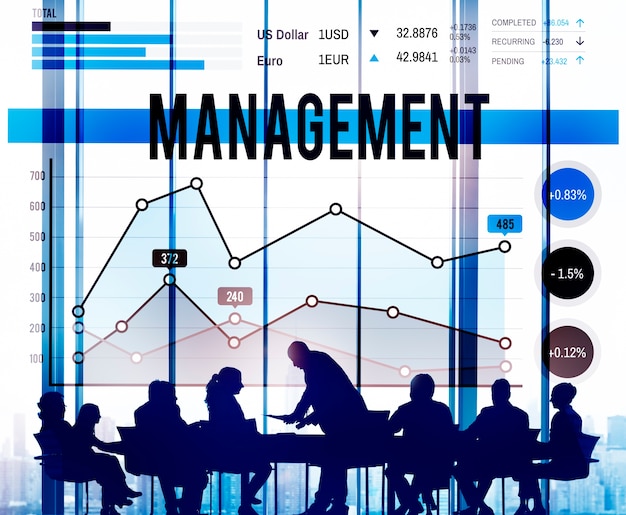 Management organization manager managing concept