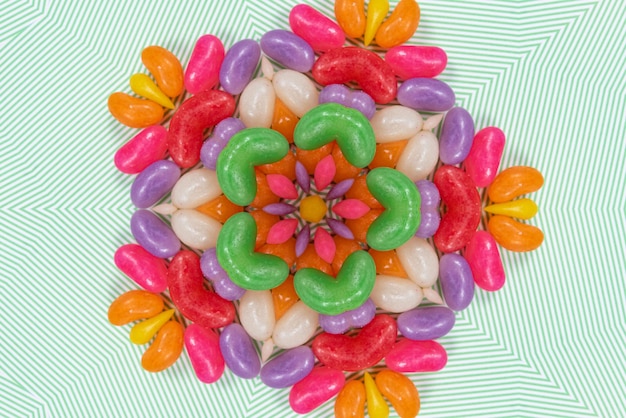 Foto gratuita opera d'arte di mandala sfondo colorato modello 3d