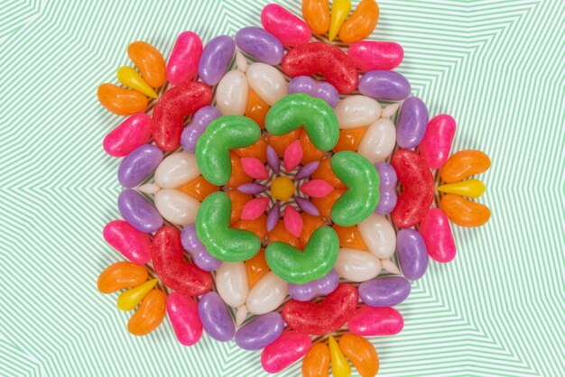 Mandala artwork Colorful pattern background 3D