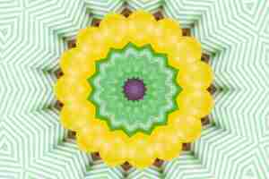Free photo mandala artwork colorful pattern background 3d