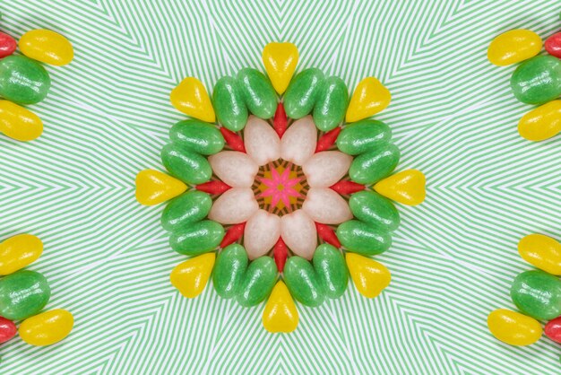 Foto gratuita opera d'arte di mandala sfondo colorato modello 3d