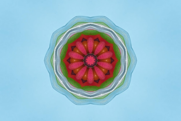 Foto gratuita illustrazione di mandala sfondo colorato