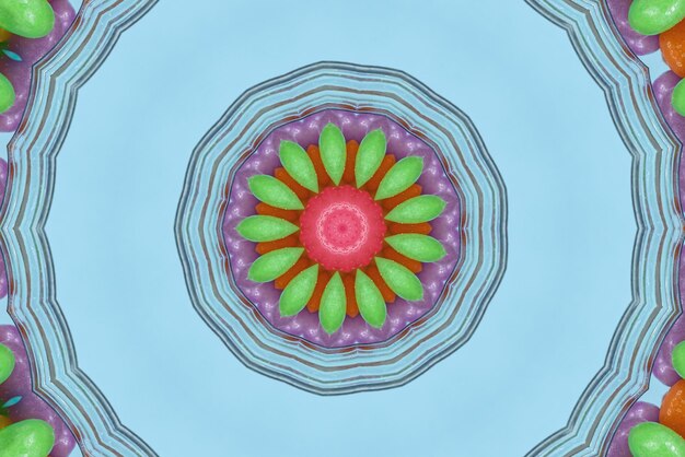Mandala artwork Colorful pattern background