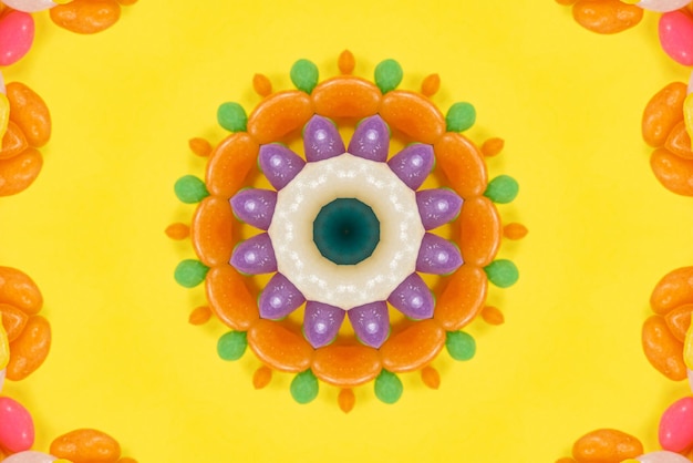 Mandala artwork Colorful pattern background