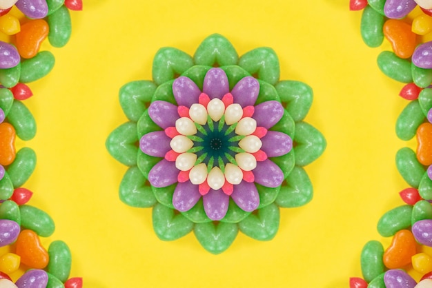 Mandala artwork Colorful pattern background