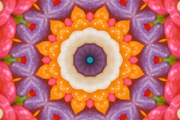 Mandala artwork colorful pattern background