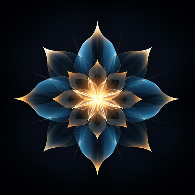 mandala flower AI generated