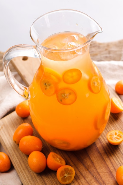 Free photo mandarin juice