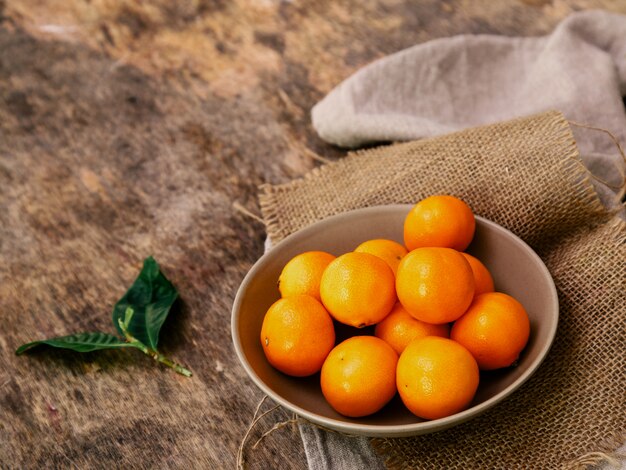 Mandarins on the table