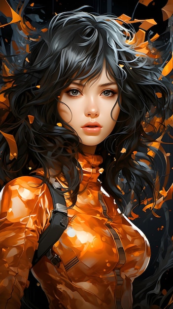 Free photo manga scifi girl