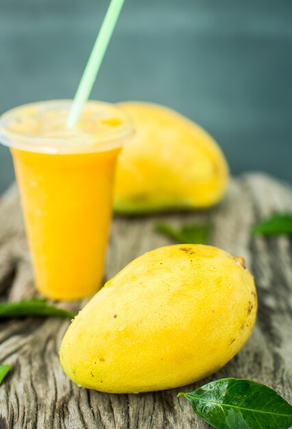 Mango shake Fresh tropical fruit smoothies