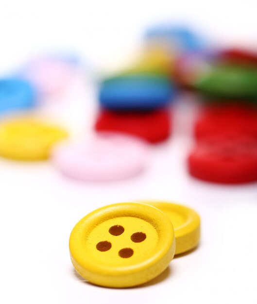 Many colorful buttons