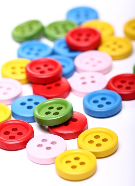 Free photo many colorful buttons