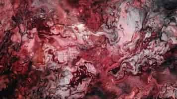 Free photo marble background digital art marbling texture ruby colors ai generated image