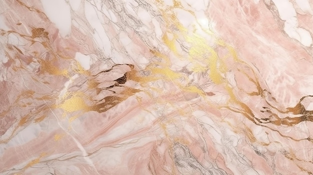 Мраморные обои нежно-розовые Ai Generated Image