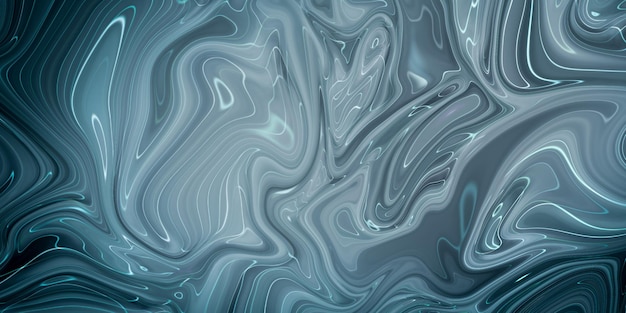 Marbled blue abstract background Liquid marble pattern