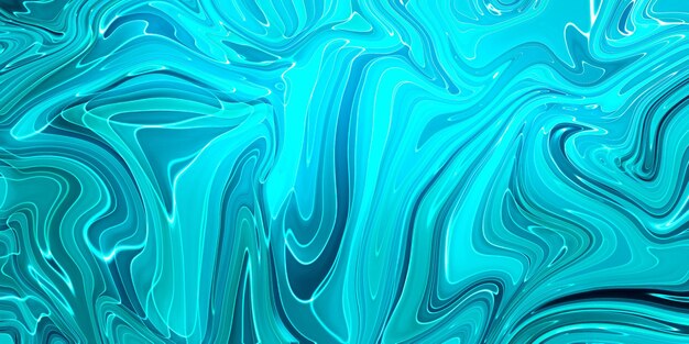 Marbled blue abstract background Liquid marble pattern