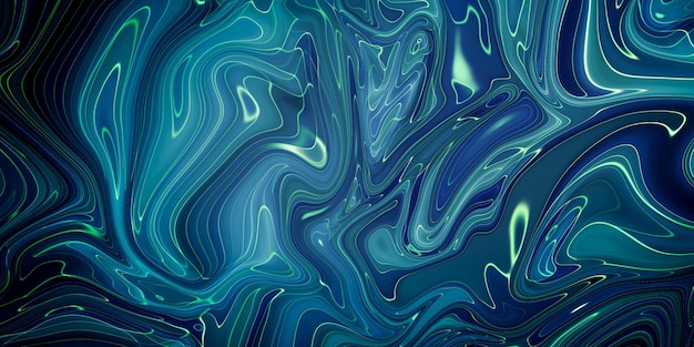 Marbled blue abstract background Liquid marble pattern