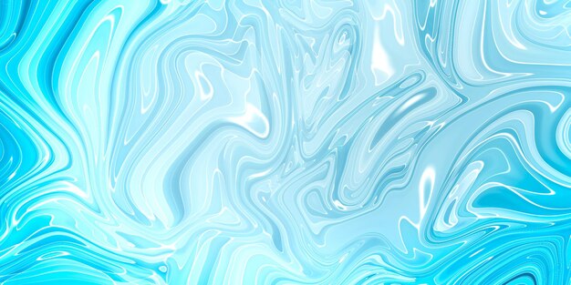 大理石の青い抽象的な背景。液体の大理石のパターン。