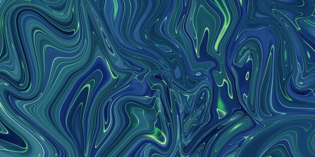 Marbled blue abstract background Liquid marble pattern