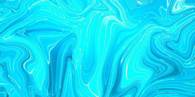 Marbled blue abstract background Liquid marble pattern