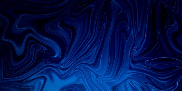 Marbled blue abstract background liquid marble pattern
