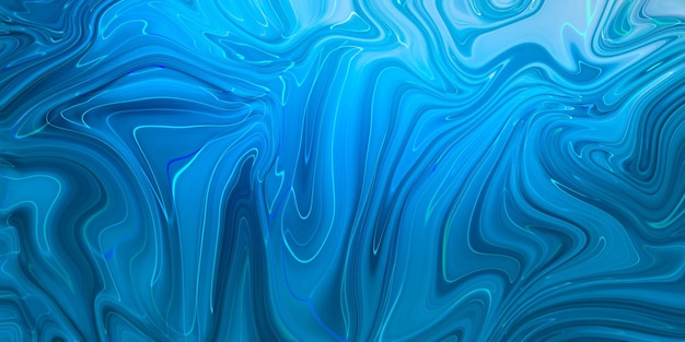 Free photo marbled blue abstract background liquid marble pattern