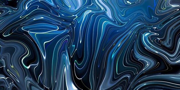 Free photo marbled blue abstract background liquid marble pattern